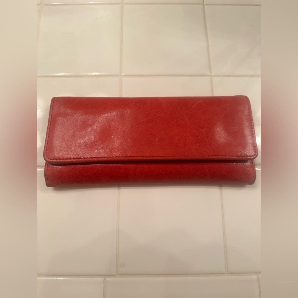 HOBO Red Leather Wallet